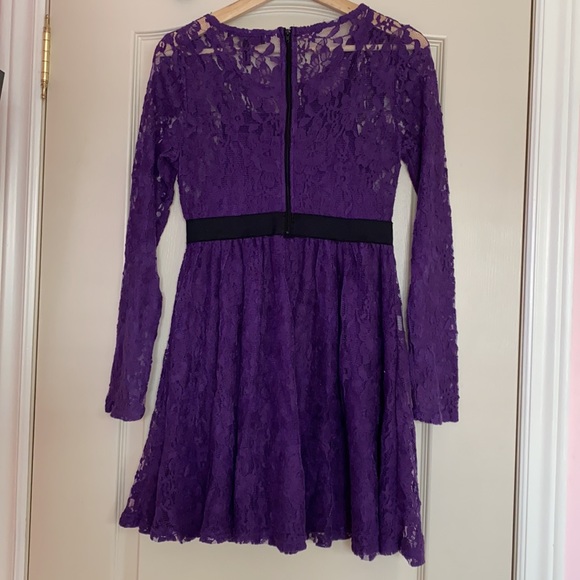 Purple Lace Jessica Simpson Dress - Picture 3 of 4